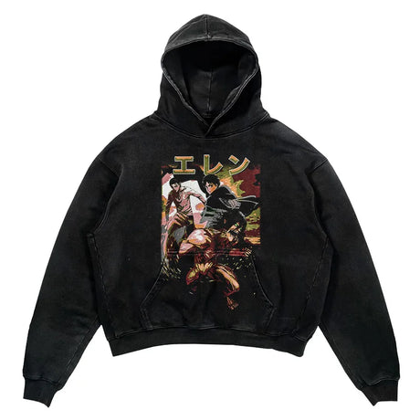 This hoodie carries the fierce spirit of the anime's beloved characters. | If you are looking for more Attack of Titan Merch, We have it all! | Check out all our Anime Merch now!