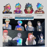 Dragon Ball Z Holographic Sticker Set - Laser Stickers (4-Piece Set)