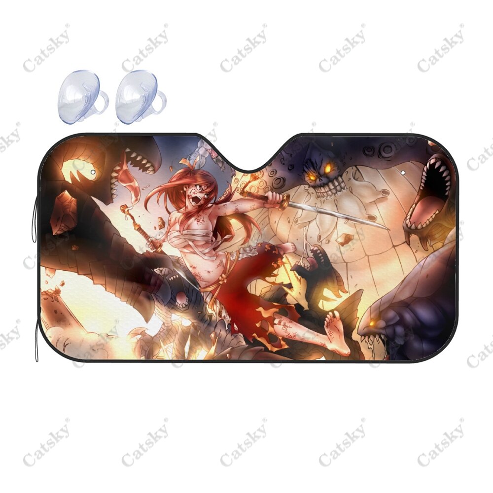 Erza Scarlet Fairy Tail Car Sun Visor