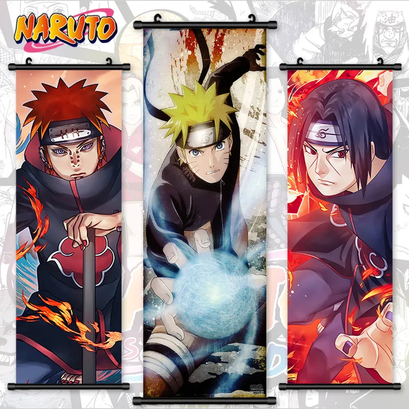 Naruto-Anime Fan Art Japanese Manga Canvas Poster Painting Decoration  Hokage