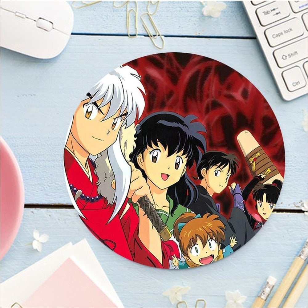 Inuyasha Round Mousepad Collection