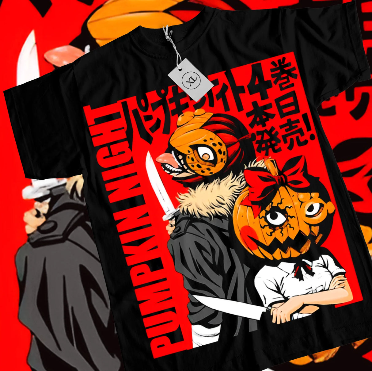 This tee features a bold and spooky Pumpkin Night theme, perfect for anime enthusiasts. If you are looking for more MashleTee Merch, We have it all! | Check out all our Anime Merch now!