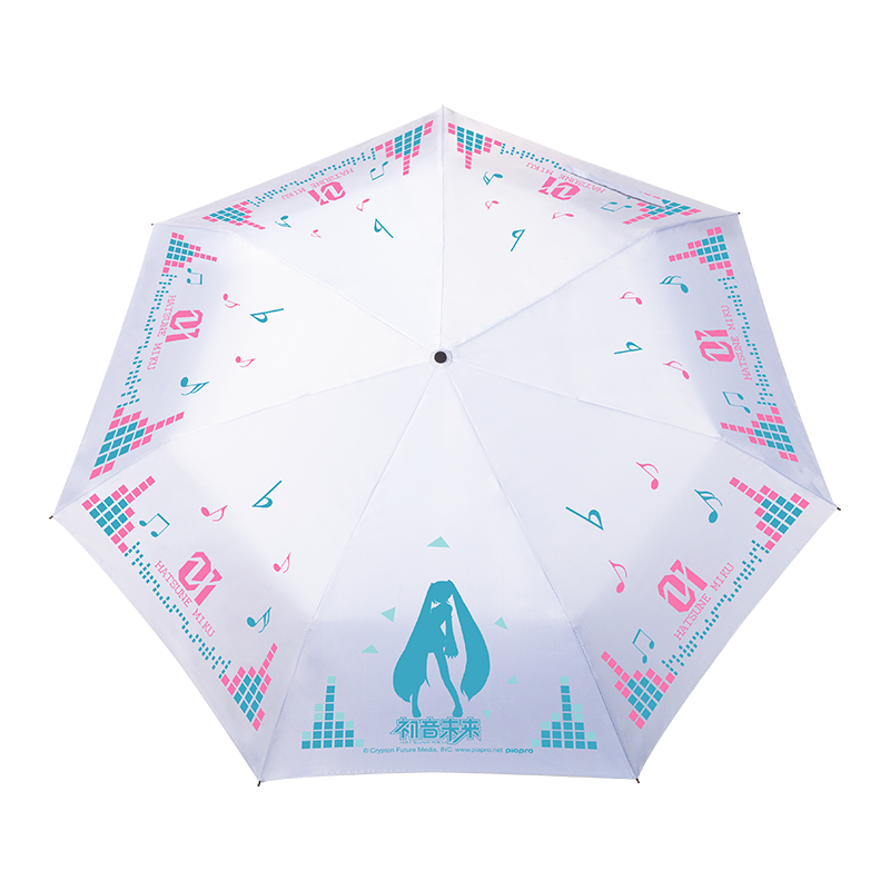 Hatsune Miku Color-Changing Folding Umbrella - Embrace Rainy Days with Vocaloid Style!