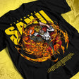 Here at Everythinganimee we only have the best shirts in the world! Unleash the fiery passion of Sanji with this high-quality One Piece shirt, showcasing the legendary cook in his iconic combat stance surrounded by blazing flames. The vivid design captures Sanji's fierce spirit and unwavering dedication to his crew, 