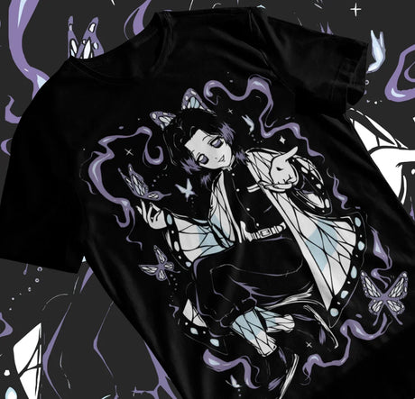 Here at Everythinganimee we have only the best anime merch! Free Global Shipping.
 Step into the world of Demon Slayer with this stunning Shinobu Kocho T-Shirt. Crafted from premium cotton.