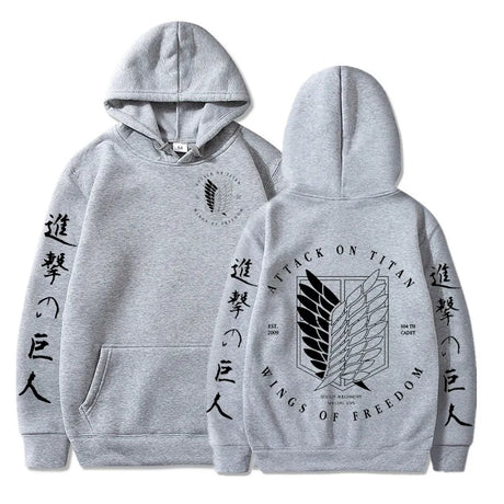 Gear up for an epic journey beyond the walls with our Attack on Titan Hoodie, If you are looking for more Attack on Titan Merch, We have it all!| Check out all our Anime Merch now!