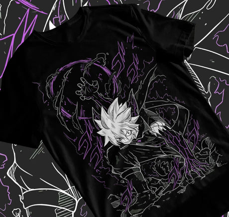 Here at Everythinganimee we have only the best anime merch! Free Global Shipping.
Channel the power of Natsu Dragneel and Gray Fullbuster with this dynamic Fairy Tail T-Shirt.