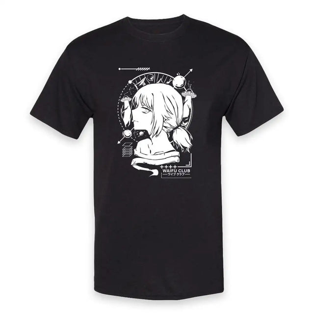 Here at Everythinganimee we have the best anime shirts in the world.
Join the exclusive Waifu Club with this sleek and futuristic Galaxy Concept tee. Featuring a unique monochrome design, this shirt brings the cosmic vibes with your favorite waifu in a modern, tech-inspired style.