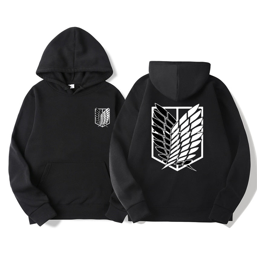 Gear up with our Attack on Titan Scout Regiment Hoodie, the ultimate streetwear pullover for anime enthusiasts. Here at Everythinganimee we have only the best anime merch! Free Global Shipping