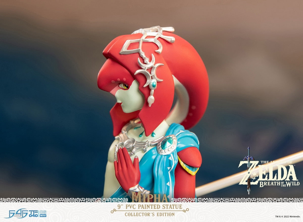 This figurine portraits Mipha stands poised with her signature Light Scale Trident.  If you are looking for more The Legend of Zelda Merch, We have it all! | Check out all our Anime Merch now!