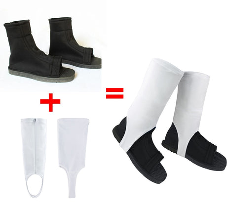 Costume Props Cosplay Shoes Akatsuki Nanja Uzumaki Sakura Sasuke Black Blue Cotton Soft Sandals Ninja Boots Kakashi Shoes, everythinganimee