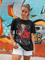This tee captures the magic of Edward Elric. If you're looking for more Fullmetal Alchemist merch, we have it all! Check out our anime merch now—free shipping!