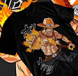 Here at Everythinganimee we only have the best shirts in the world! Channel the fiery spirit of Portgas D. Ace with this One Piece T-Shirt, featuring a vibrant design that captures the beloved character in all his glory.