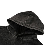 Chainsaw Man Washed Black Streetwear Cotton Vintage Hoodie