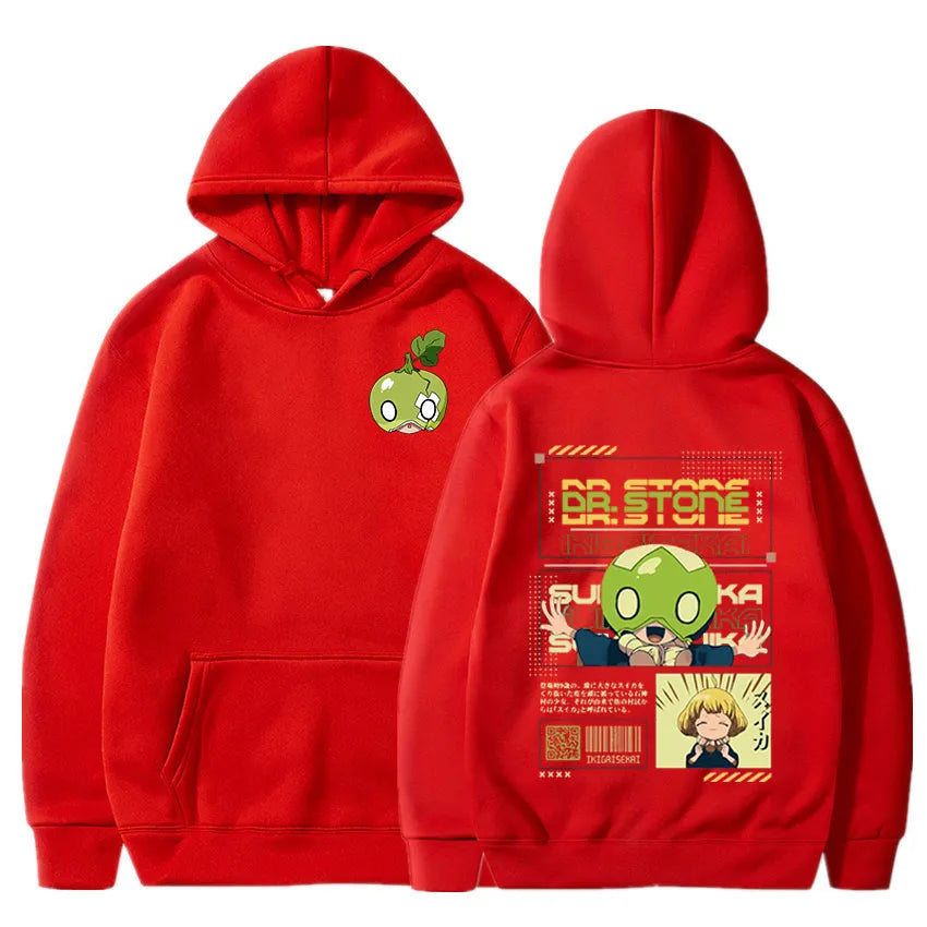 Step into the amazing world Suika & upgrade your wardrobe with our new Dr. Stone Hoodies| If you are looking for more Dr.Stone, We have it all! | Check out all our Anime Merch now!