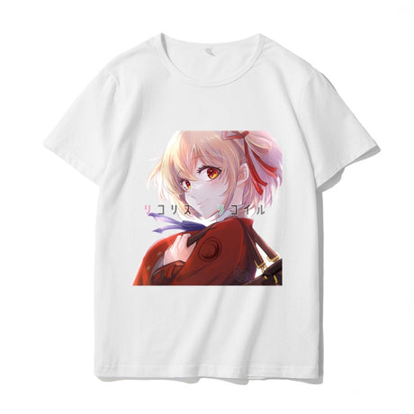 Showcase your love for the charming world of Lycoris Recoil with our exclusive collection of Lycoris Recoil Anime T-Shirts. Here at Everythinganimee we have only the best anime merch! Free Global Shipping.