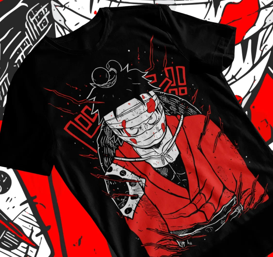 This tee showcases a striking graphic of Luffy in his iconic red attire, his strength & leadership. If you are looking for more One Piece Merch, We have it all! | Check out all our Anime Merch now!