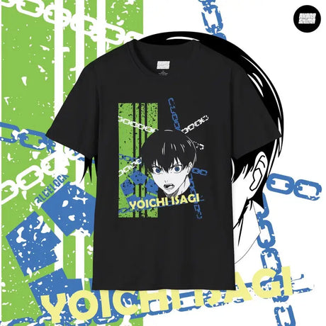 Immerse yourself in this striking Yoichi Isagi Tee, perfect for anime fans Looking for more Blue Lock merch? Explore our full collection of anime merch now!