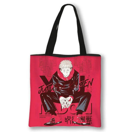 This canvas bag is a labor of love, to capture love of your anime characters. If you are looking for more Jujutsu Kaisen Merch, We have it all! | Check out all our Anime Merch now!