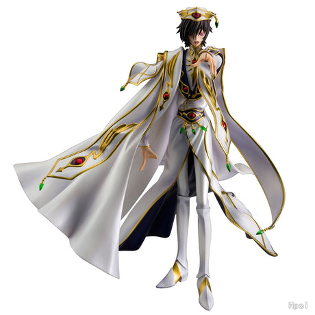 This figurine showcase Lelouch in his resplendent white emperor’s attire. | If you are looking for more Code Geass Merch, We have it all! | Check out all our Anime Merch now!