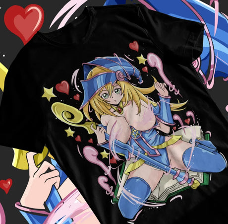 Here at Everythinganimee we only have the best shirts in the world! Unleash the magic with this captivating Dark Magician Girl T-Shirt, a must-have for every Yu-Gi-Oh! fan. 