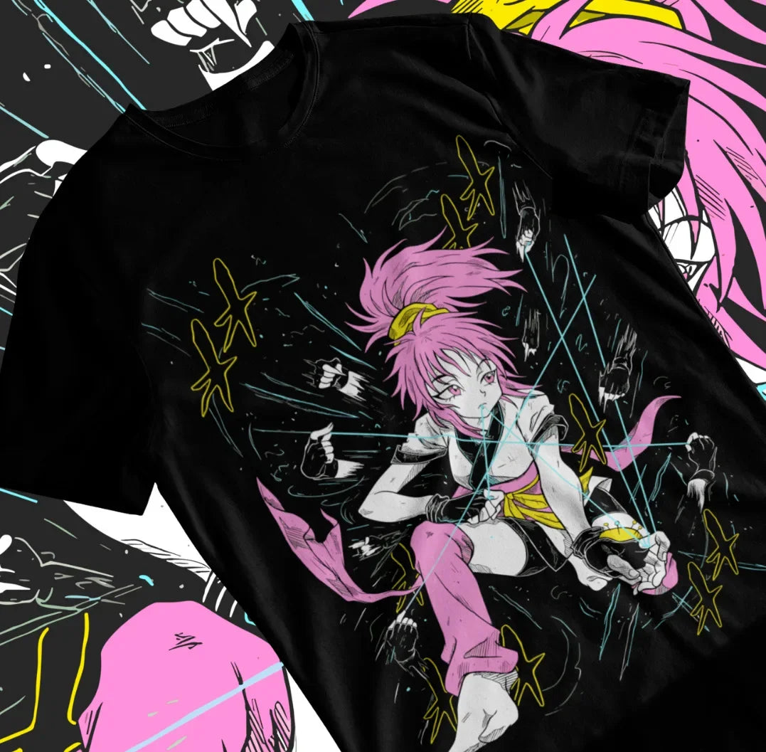 Here at Everythinganimee we have only the best anime merch! Free Global Shipping.
Show your love for Hunter x Hunter with this vibrant Machi Komachine Kawaii Shirt. 