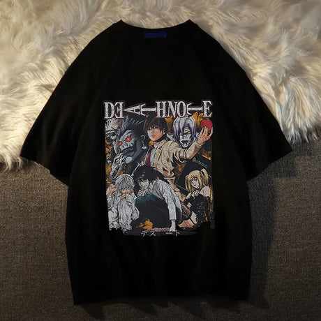 Dive into the dark world of Death Note with this striking Death Note T-Shirt. Here at Everythinganimee we have only the best anime merch! Free Global Shipping.