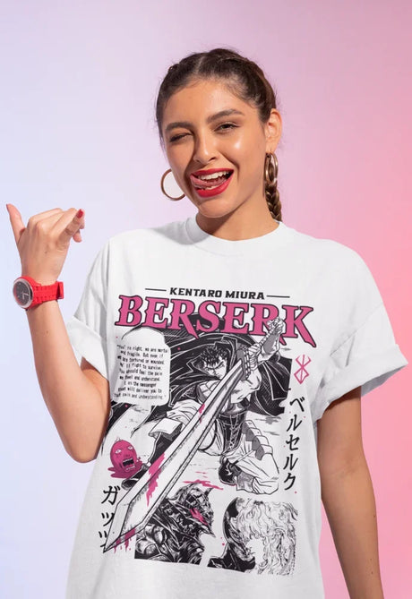 Channel the fierce energy of Guts with this bold and striking tee in a powerful pose. If you are looking for more Berserk Merch, We have it all! | Check out all our Anime Merch now!