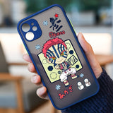 Kimetsu No Yaiba Demon Slayer Anime Phone Case for IPhone 14 12 13 Mini 11 Pro Max X XR XS MAX 7 8 Plus Matte Hard PC Back Cover, everythinganimee