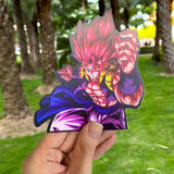 This electrifying sticker captures the essence of Goku, in a dynamic 3D effect. If you are looking for more Dragon Ball Z Merch, We have it all!| Check out all our Anime Merch now!