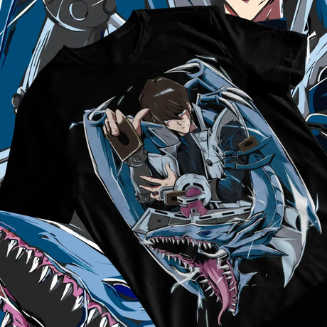 Immerse yourself with this striking tee featuring the unyielding Seto Kaiba tee. If you are looking for more Yu-Gi-Oh Merch, We have it all! | Check out all our Anime Merch now!