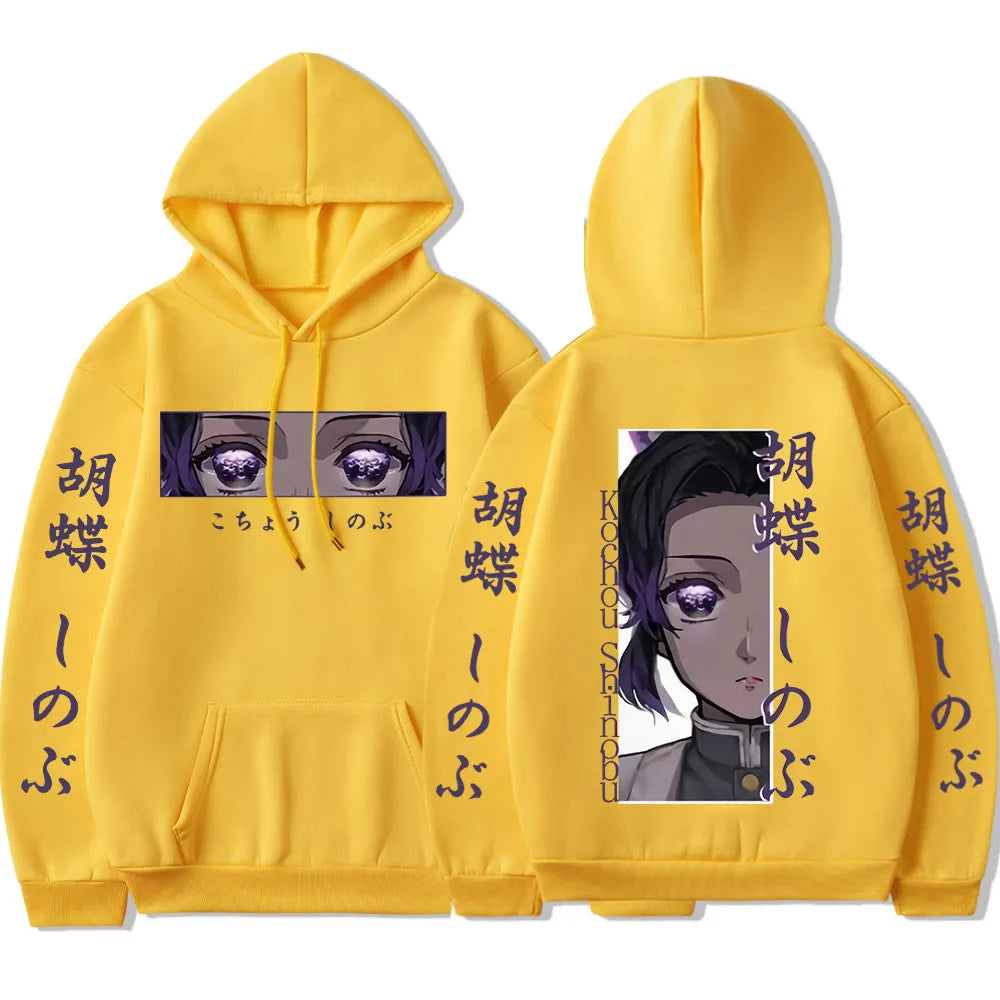 Experience the Elegance Shinobu Kochou with our Demon Slayer Hoodie! | If you are looking for more Demon Slayer Merch, We have it all! | Check out all our Anime Merch now!