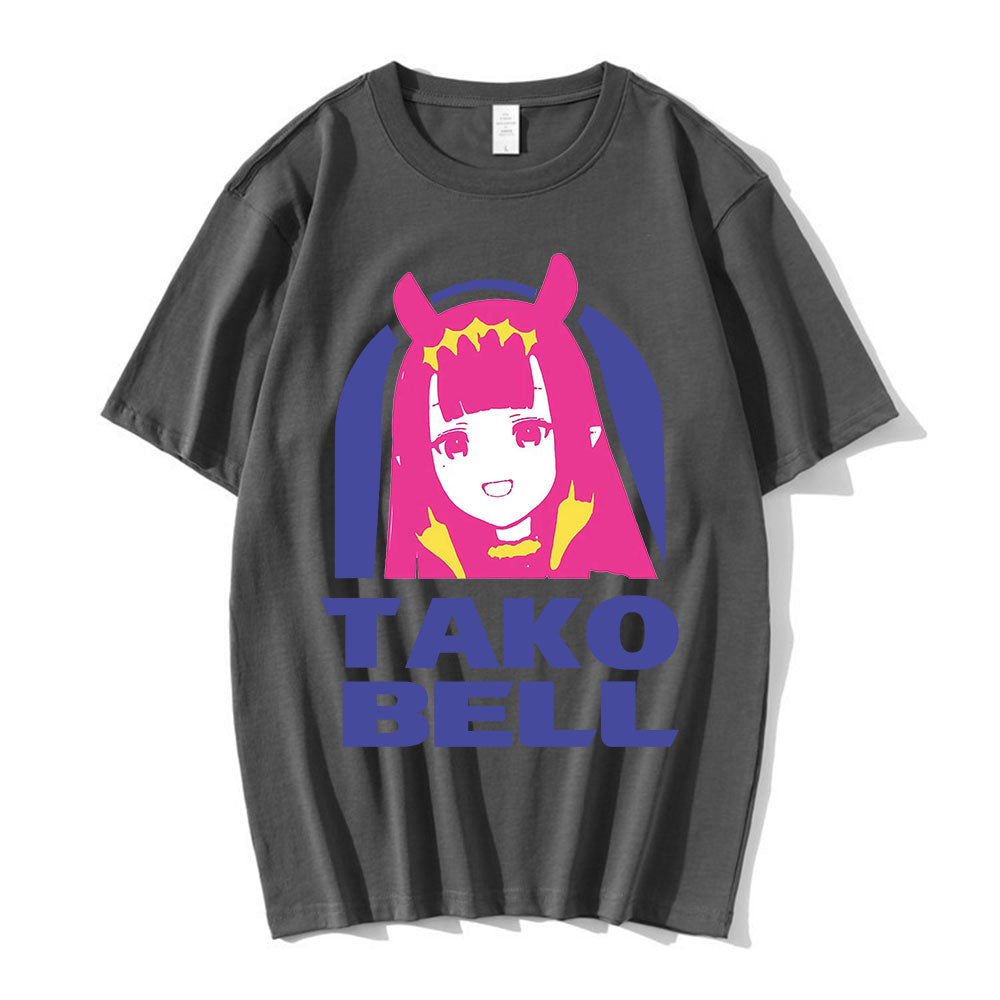 Celebrate your love for Hololive with our Ninomae Ina'nis Tako Bell Meme Shirt, Here at Everythinganimee we have only the best anime merch! Free Global Shipping