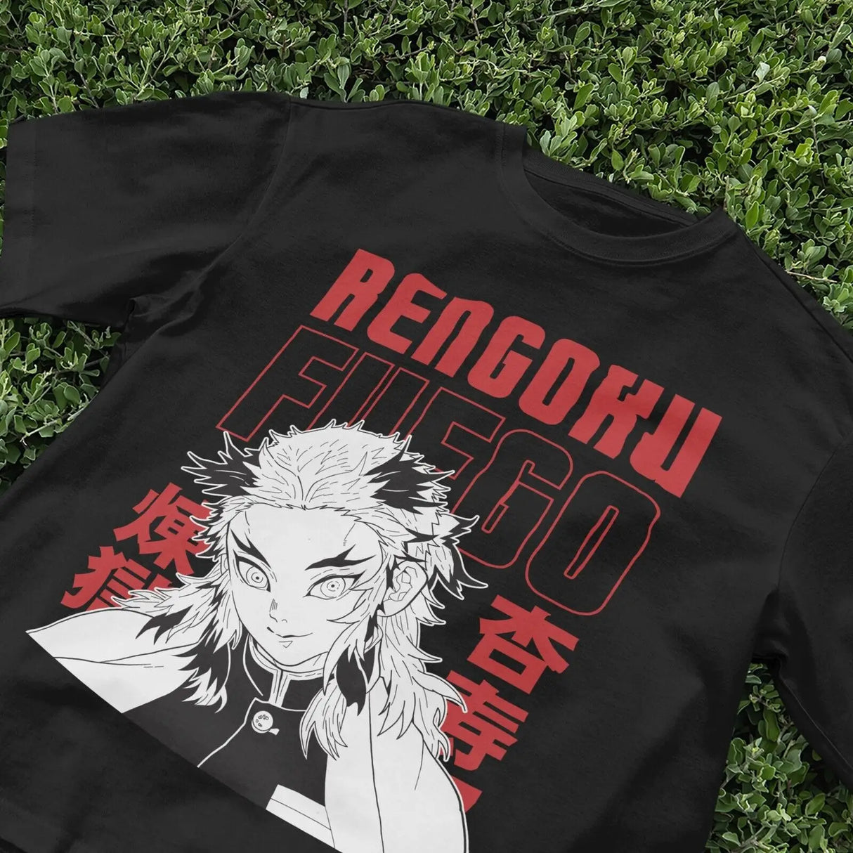 Here at Everythinganimee we have the best anime shirts in the world.
Embrace the fiery spirit of Rengoku with this striking Fuego Flame Tee, inspired by the legendary Flame Hashira from Demon Slayer. This bold design captures the essence of his burning determination.