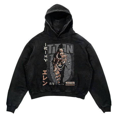 This hoodie carries the fierce spirit of the anime's beloved characters. | If you are looking for more Attack of Titan Merch, We have it all! | Check out all our Anime Merch now!