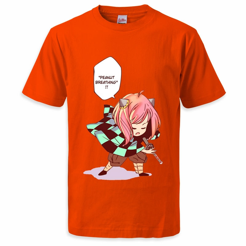 Peanut Breathing Anya - Cross-Anime Fusion Tee