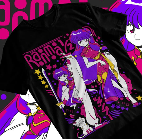 Here at Everythinganimee we only have the best shirts in the world! Celebrate the timeless classic "Ranma 1/2" with this vibrant T-shirt featuring Shampoo, one of the series' most iconic characters. 