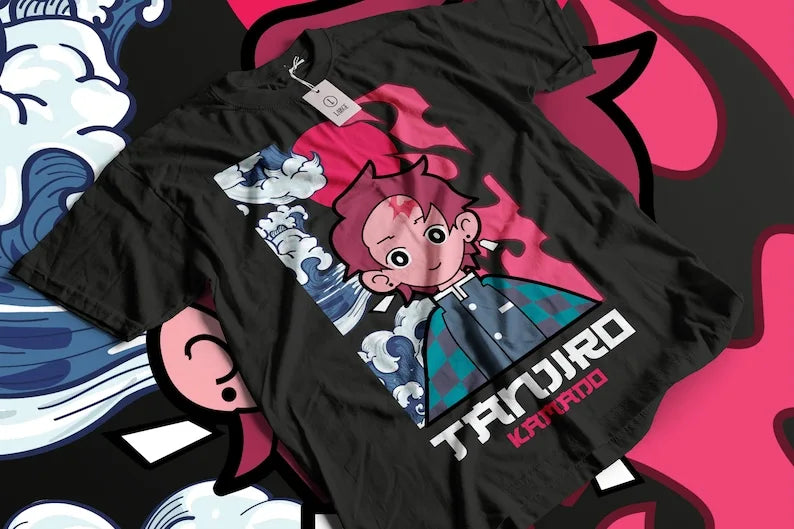 Immerse yourself in this striking Tanjiro Tee, perfect for any Tanjiro fan. Looking for more Demon Slayer merch? Explore our full collection of anime merch now!