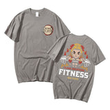 Demon Slayer Rengoku Flame Breathing Fitness T-Shirt