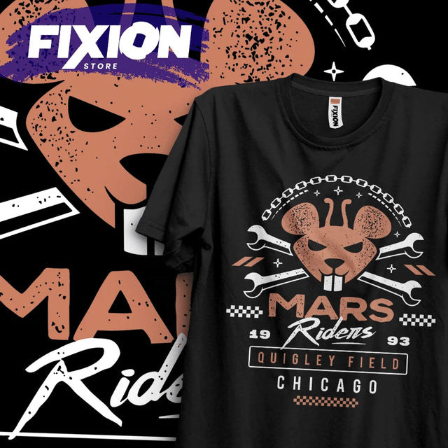 Here at Everythinganimee we have the best anime shirts in the world.
Channel the rebellious spirit of MotoRatones de Marte with this Mars Riders Classic Tee, featuring a bold design inspired by the iconic motorcycle-riding mice of Quigley Field, Chicago.