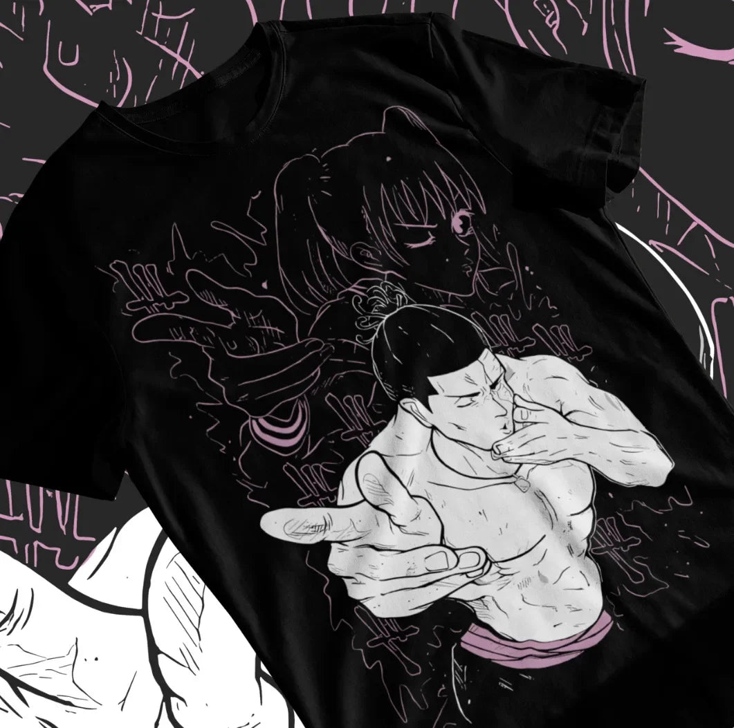 This tee captures the magic of Aoi Todo. If you're looking for more Jujutsu Kaisen merch, we have it all! Check out our anime merch now—free shipping!