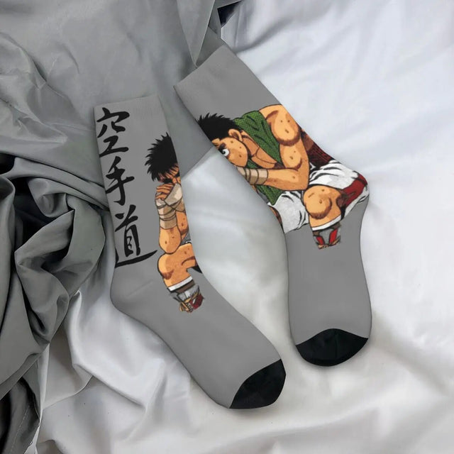 These socks capture the essence ofMakunouchi , the legendary boxer. If you are looking for Hajime No Ippo Merch, We have it all! | check out all our Anime Merch now! 