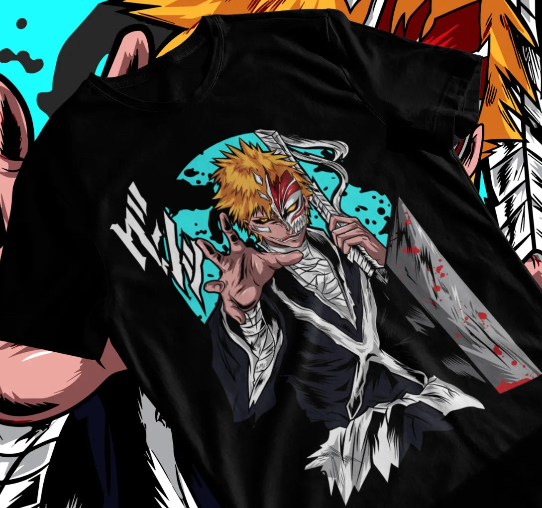 Show your allegiance to the legendary Soul Reaper with this eye-catching tee. If you are looking for more Bleach Man Merch, We have it all! | Check out all our Anime Merch now!