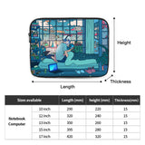 Manga Metropolis Dreams - Anime Nighttime Laptop Sleeve