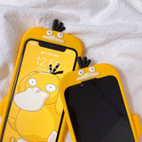 Soft Silicone Psyduck 3D Stereoscopic Phone Cases