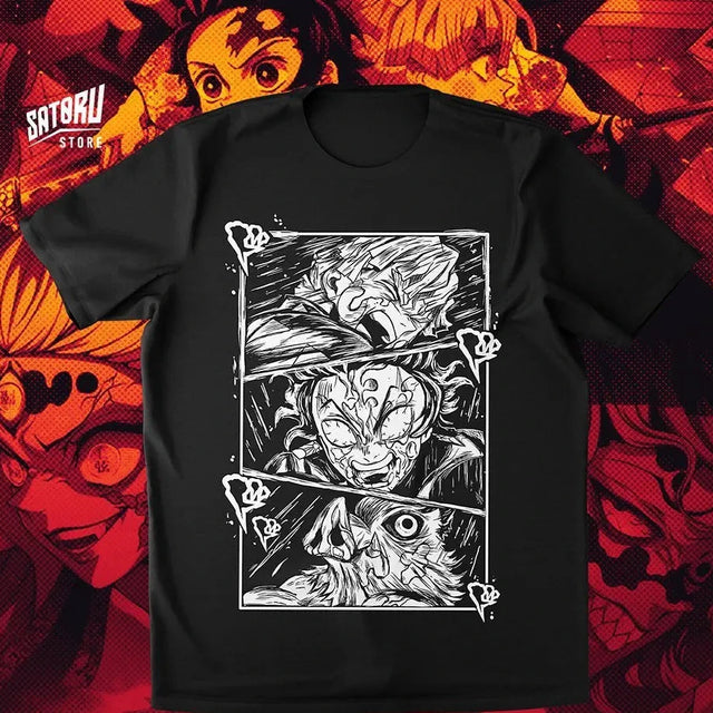 Immerse yourself in this striking Kimetsu Tee, perfect for any Kimetsu fan. Looking for more Demon Slayer merch? Explore our full collection of anime merch now!