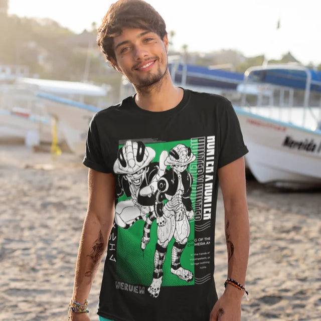 This tee captures the magic of Meruem. If you're looking for more Hunter X Hunter merch, we have it all! Check out our anime merch now—free shipping!