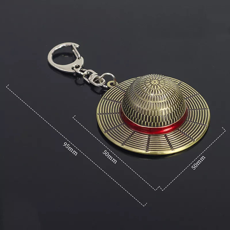 Straw cheap hat keychain