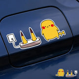 Pikachu Power-Up Car Sticker Set