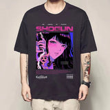  This tee, featuring the formidable Raiden Shogun from the popular game Genshin Impact. If you are looking for more Genshin Impact Merch, We have it all! | Check out all our Anime Merch now! 